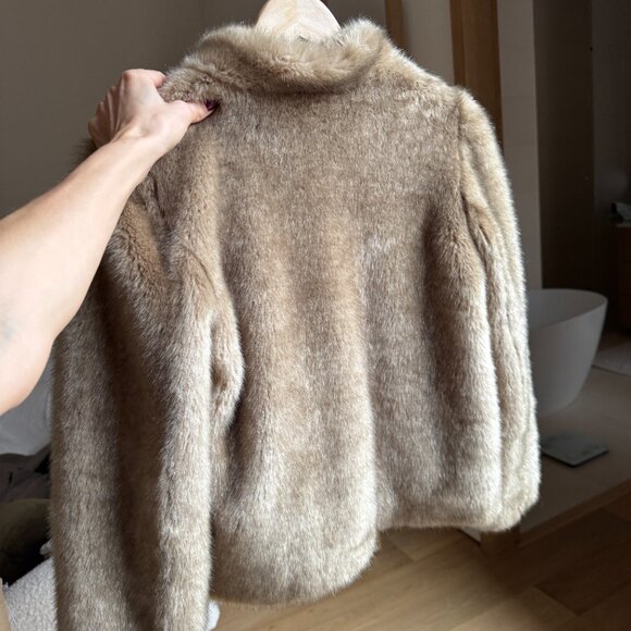 Faux Fur Vintage Coat Size Small - Picture 3 of 3